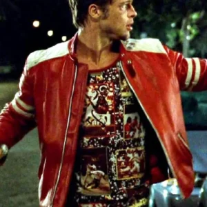 Fight Club Tan Brown Leather Jacket