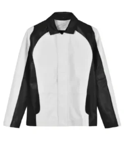 In Famous White Leather Jacket