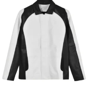 In Famous White Leather Jacket