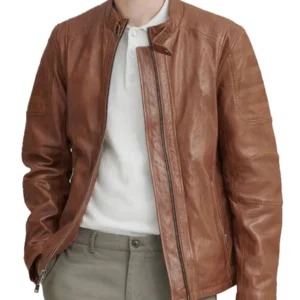 Men's Brown Classic Leather Jacket - Trendy Leather Jackets