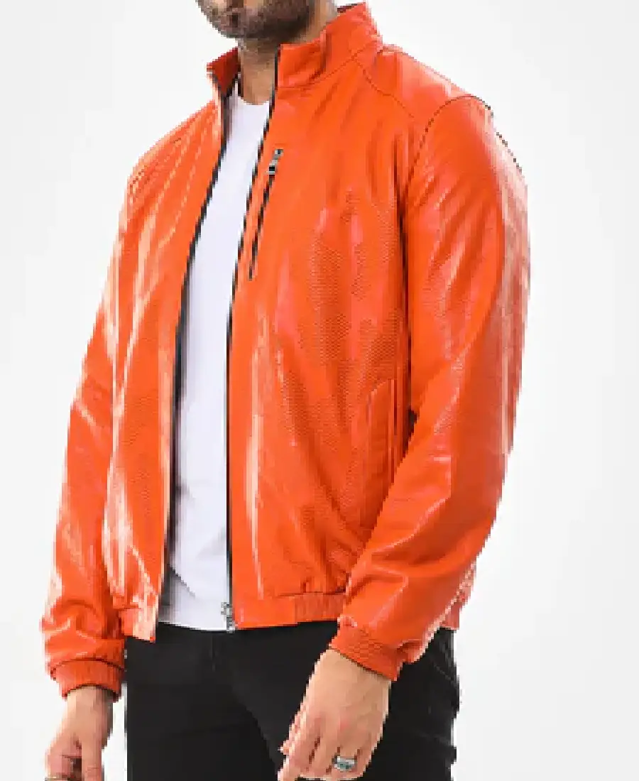 Men's Como Reversible Leather Jacket Side