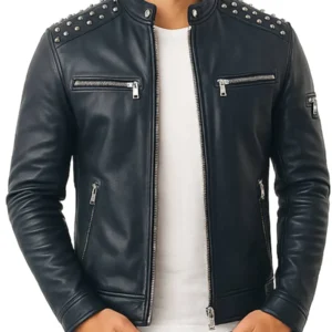 Men's Hunter Black Leather Jacket - Trendy Leather Jackets