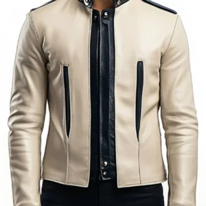 Men's Jesse White Leather Jacket - Trendy Leather Jackets
