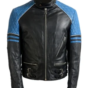 Men’s Stylish Quilted Biker Leather Jacket