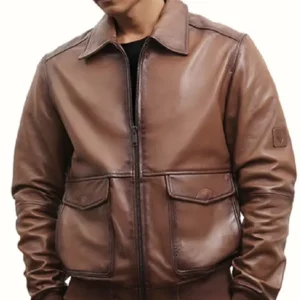 Shop The Men's Alcaraz Brown Leather Jacket