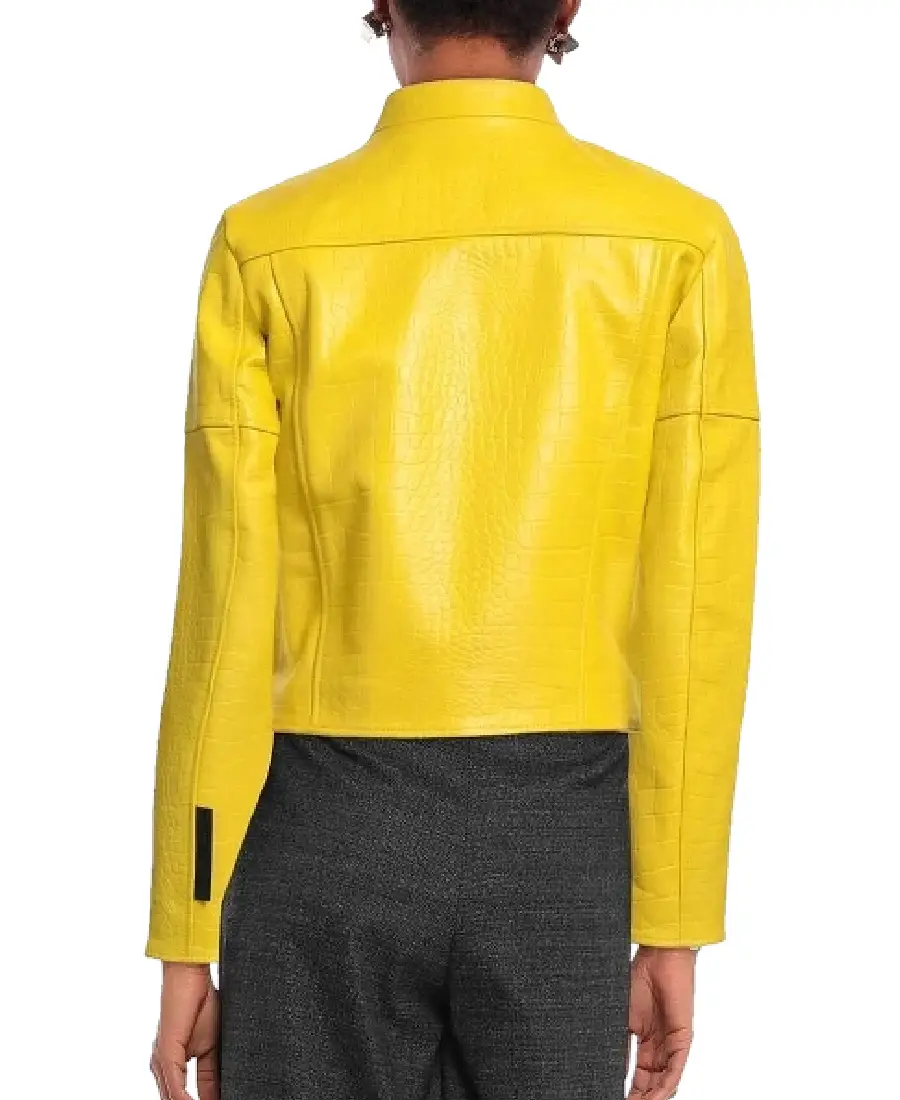 Shop The Women's Croc-Embossed Leather Jacket