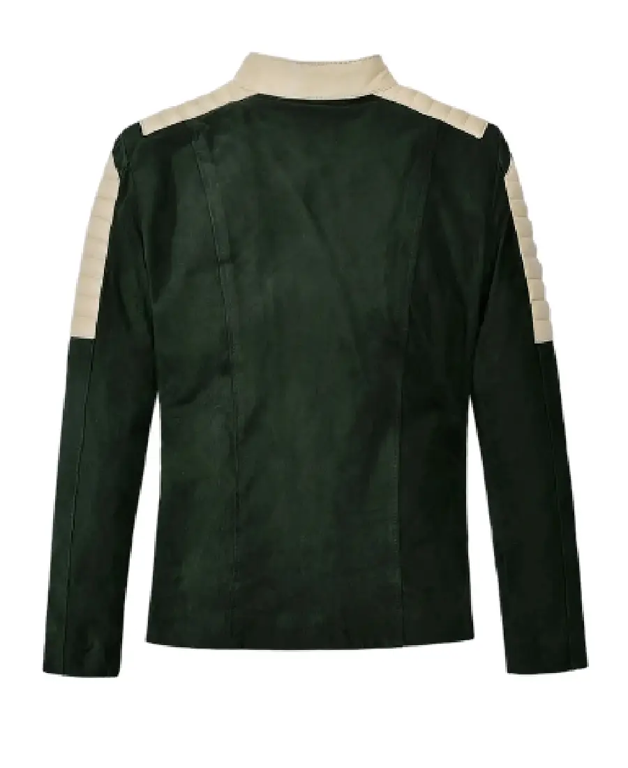 Shop the Men's Timber Olive Padded Leather Jacket