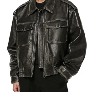 Men's Shirt Style Oversized Bomber Jacket